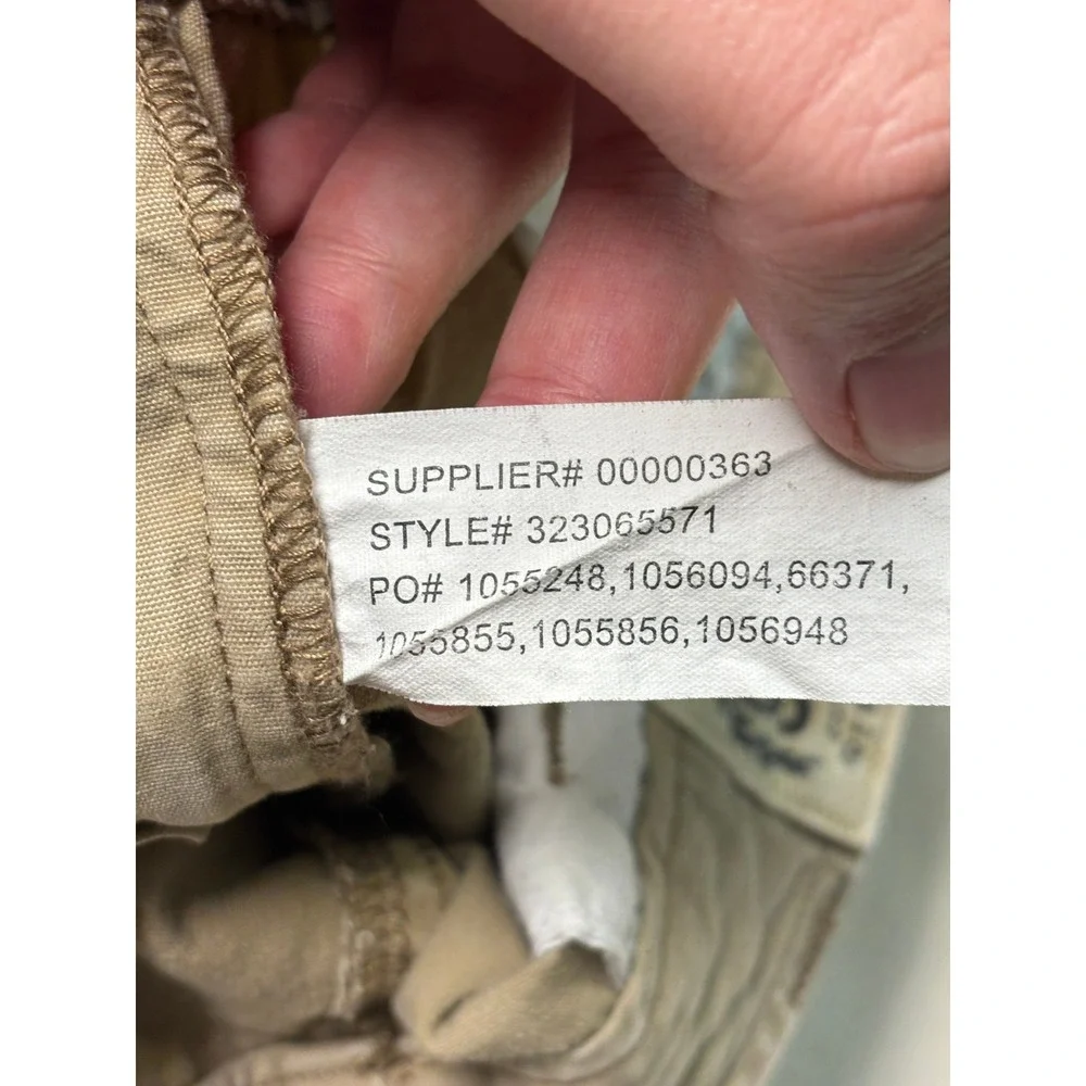 VTG Y2K Polo Ralph‎ Lauren Mens Cargo Pants Khaki Tan Size 16 W28XL28